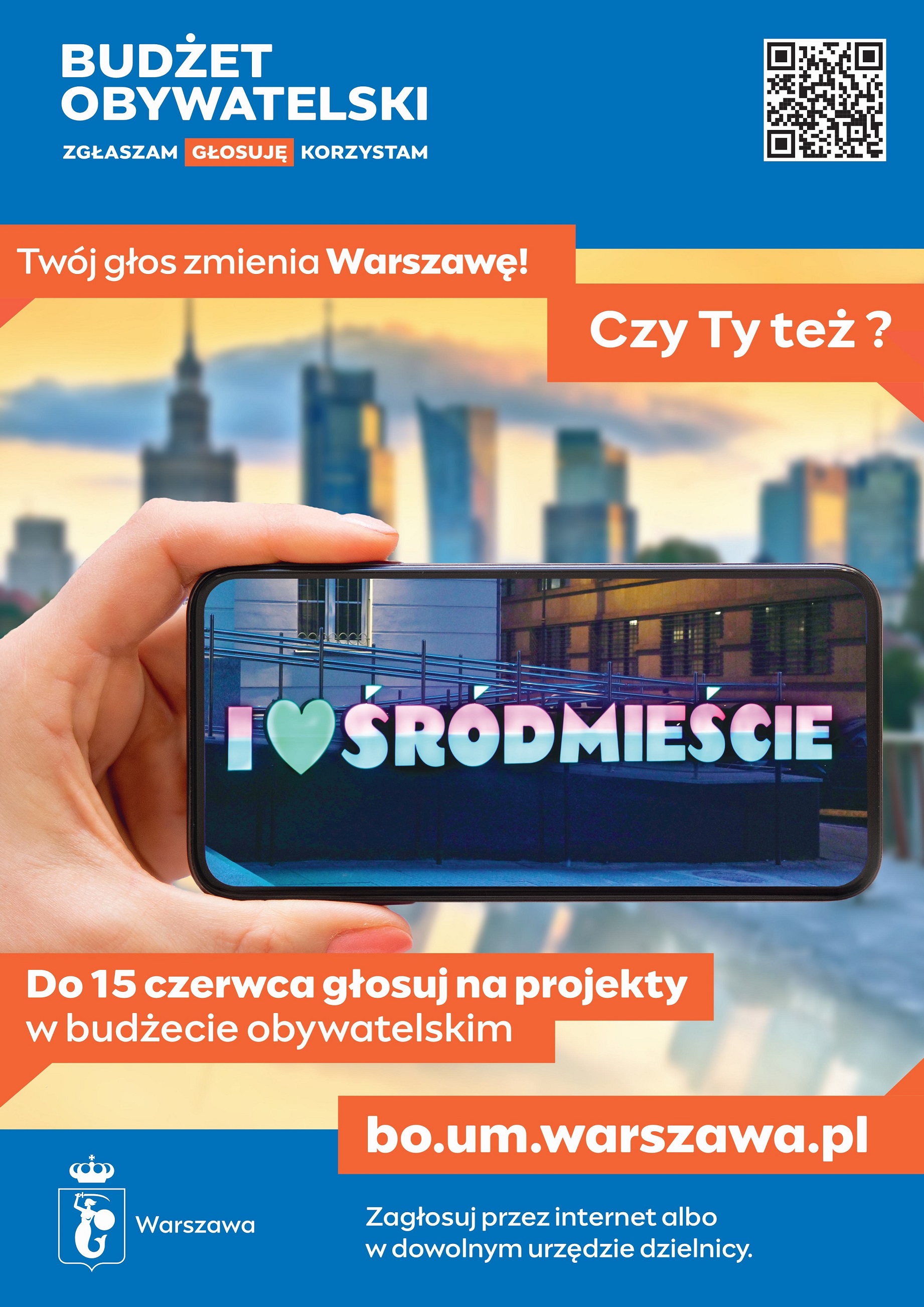 Budżety obywatelskie 2026 – głosowanie plakat informacyjny